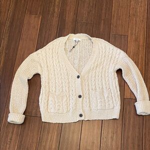 John & Jenn Cozy Cream Cable Knit Sweater